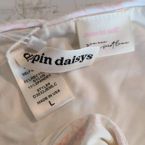 Dippin Daisys Seashore Pink Butterfly Bikini Bottom NEW Swim Beach Large - Picture 5 of 8